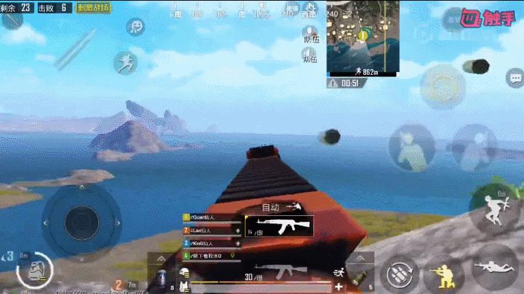 刺激战场六倍ak无后座击杀秀,刺激战场神级枪法一打四的时刻