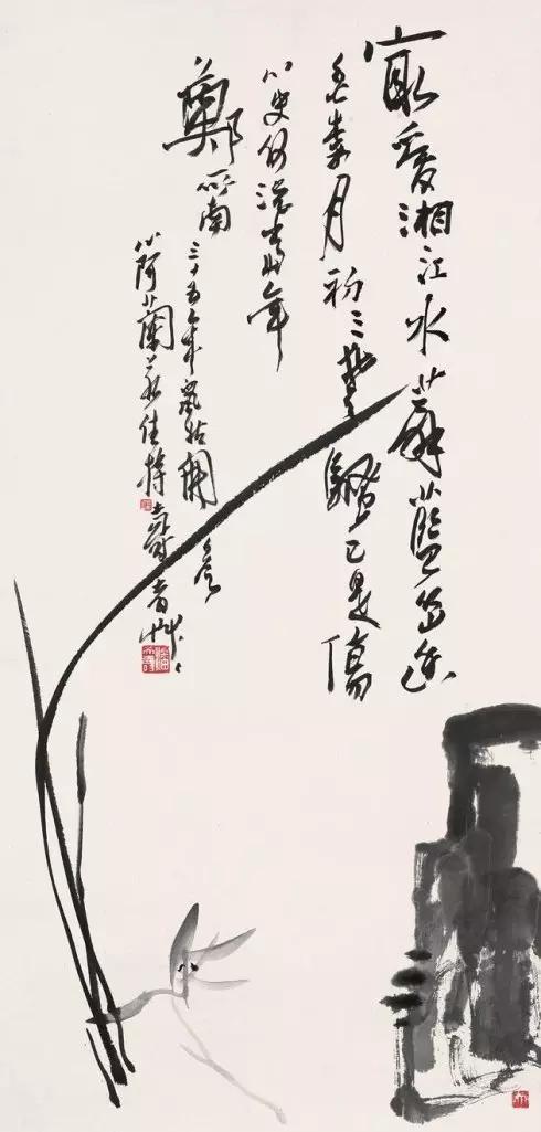 中国十大名家画兰,中国画名家画兰