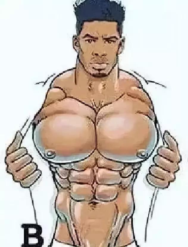 胸肌的四种胸型,男生方形胸肌和八字胸对比