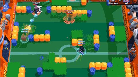 荒野乱斗2021大巴黎挑战赛,荒野乱斗足球模式小角度射门