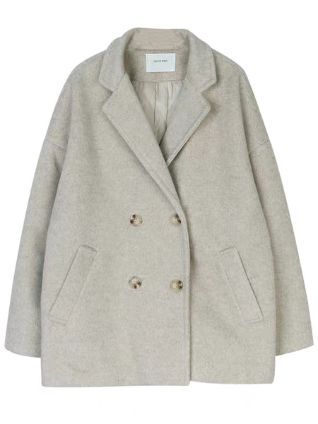 毛呢香风短款外套女秋冬最新款,中款毛呢外套穿搭短款