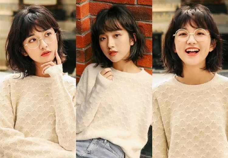 适合圆脸女生的十款短发发型,圆脸女生适合什么样的发型短发