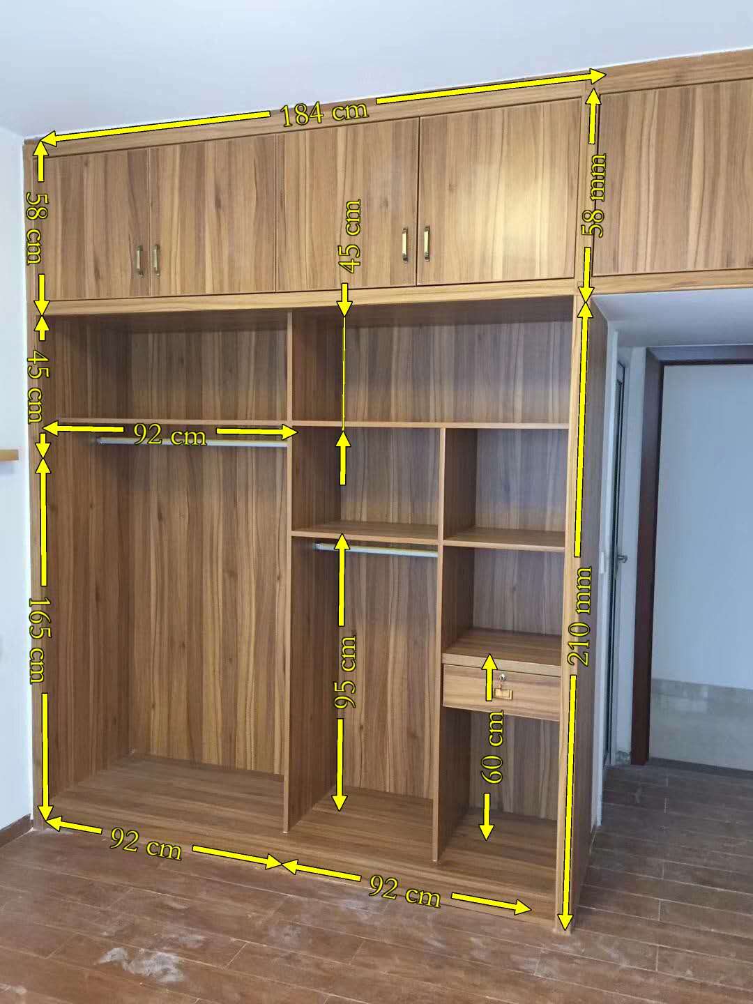 推拉门衣柜卧室家用简易收纳,收纳衣柜40厘米宽推拉门