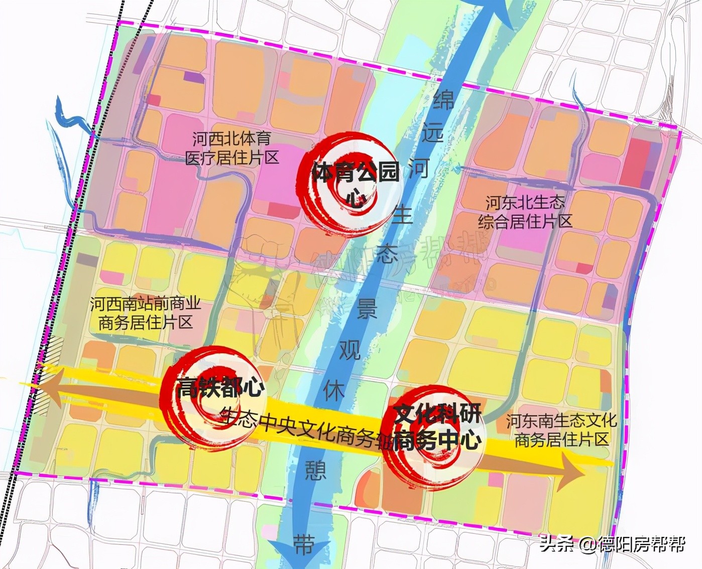 德阳城北中轴线附近规划,德阳城北快速路规划