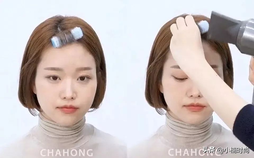 发型师法式刘海鬓角修剪教程,发型师剪法式刘海教程网红