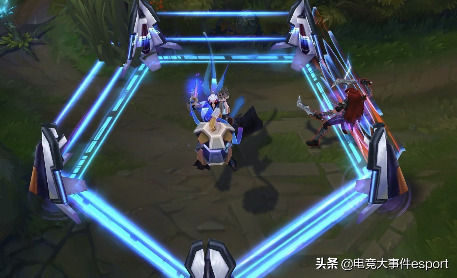 lol手游锤石未来战士皮肤技能特效,lol未来战士锤石