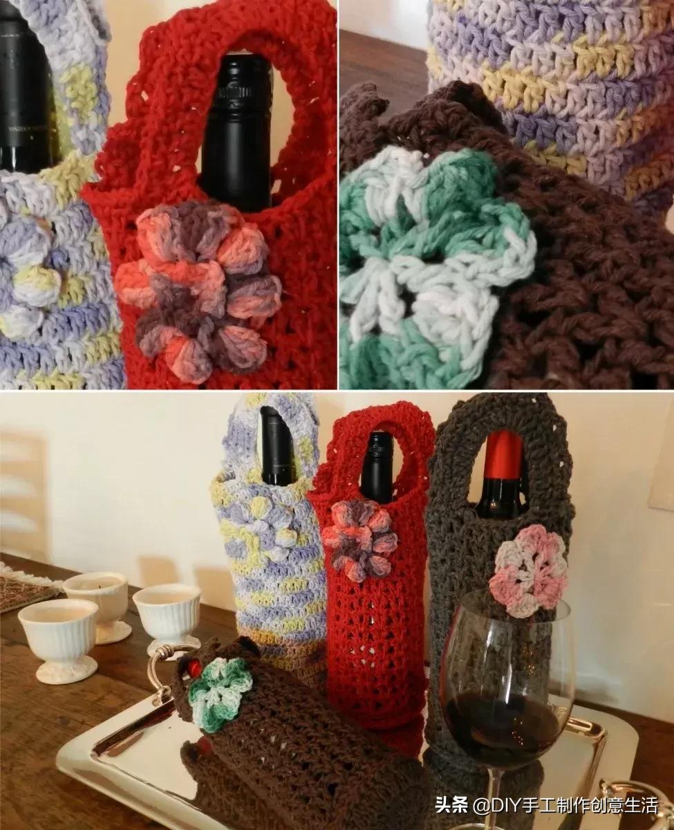 钩针编织收纳包,钩针编织一个简单的收纳篮放钥匙