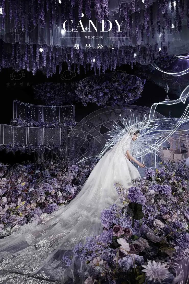 一场美轮美奂的蓝色梦幻婚礼,一场仙境般的梦幻婚礼