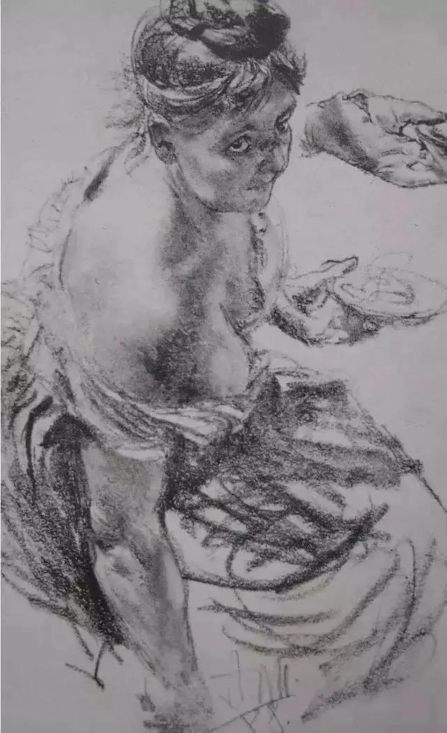 门采尔风景速写高清大图,速写临摹大师作品