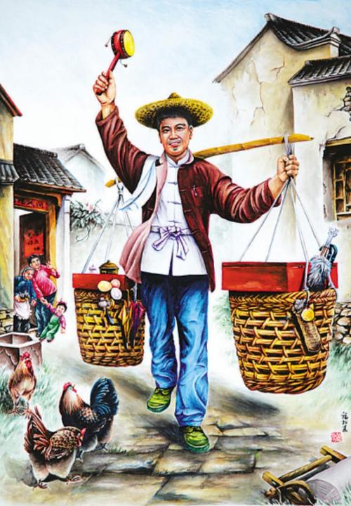 义乌小商品批发跟鸡毛换糖有关吗,当年的义乌小商品批发城