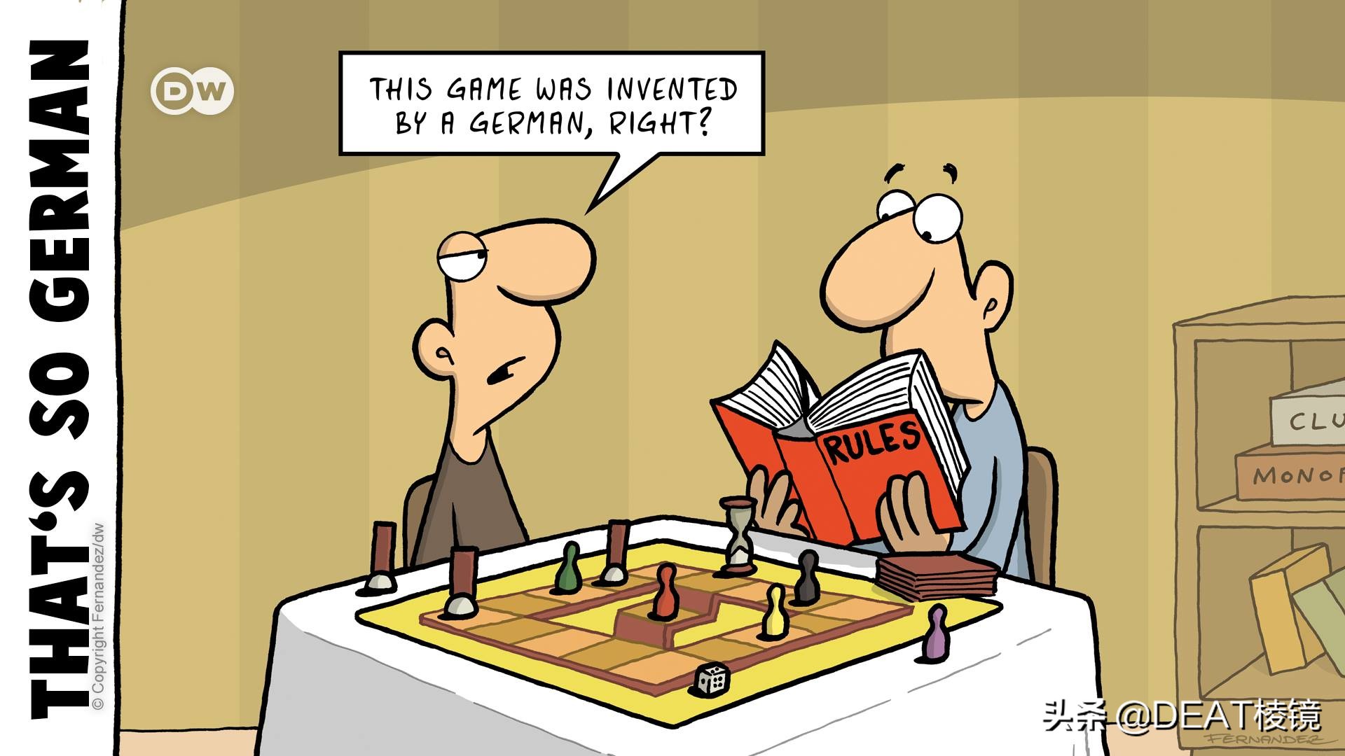 德国人的圣诞树,可能是啤酒瓶做的——漫画家笔下的德国人