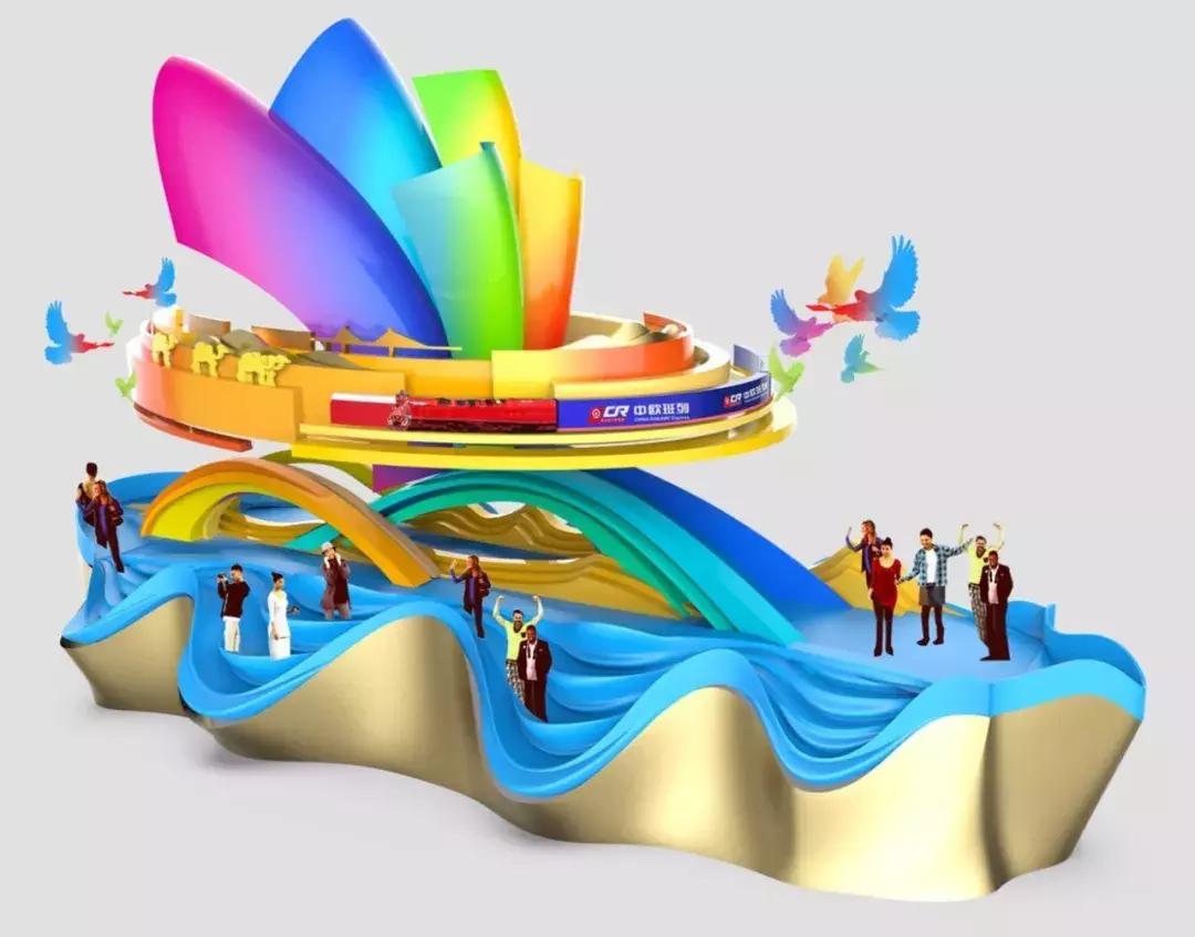 厉害了!北京工业大学@6辆国庆彩车设计及制作大揭秘