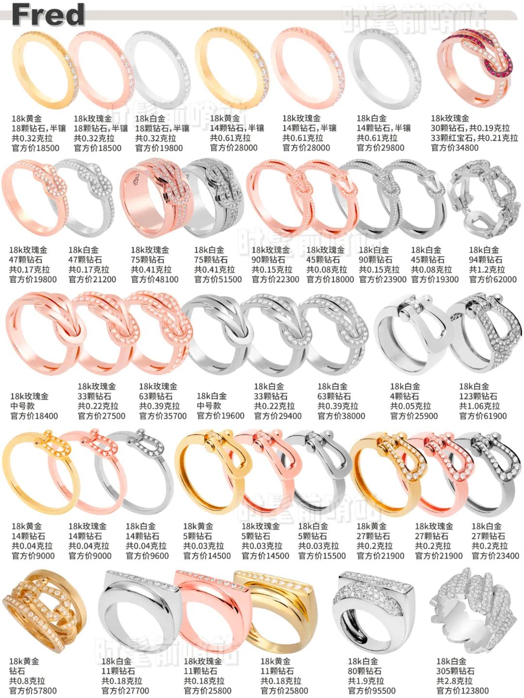 大牌婚戒超强合集,大牌婚戒对戒推荐