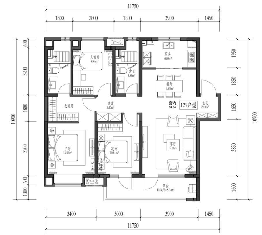 万科135户型和165户型对比,万科115和125的区别