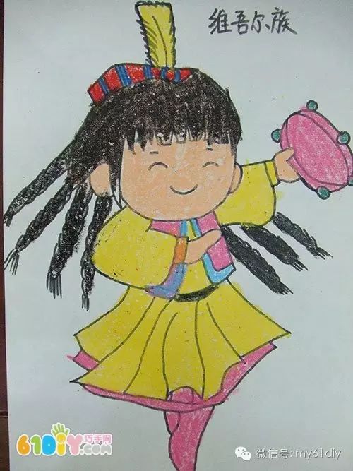 各族儿童简笔画的图片,56民族儿童简笔画大全