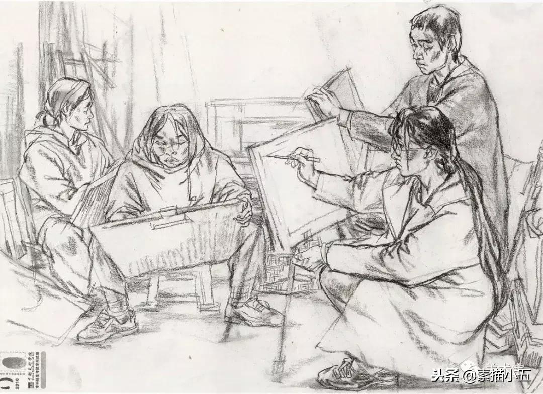 国美素描高分卷子图片,国美色彩高分卷2012