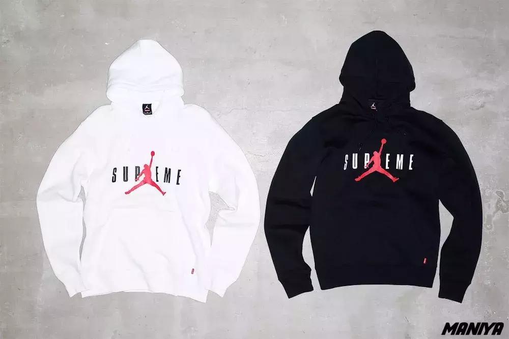 supreme乔丹联名红色鞋子,supremexairjordan1