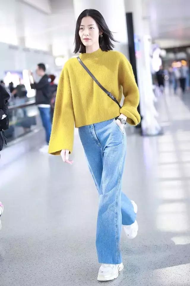 黑色阔腿裤加长版垂感慵懒风秋冬,秋冬慵懒感阔腿裤