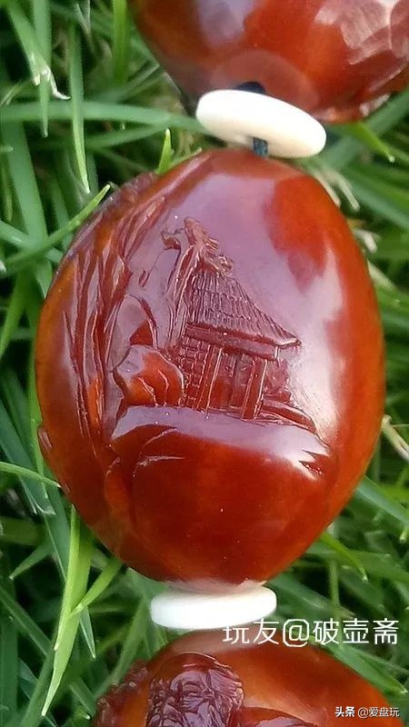 盘玩包浆后变黑的文玩,包浆手串盘玩11毫米