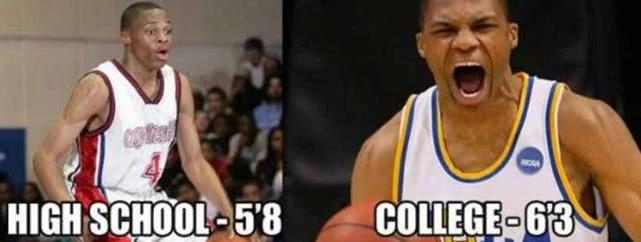 威少和乔丹身体素质,威少和乔丹身高对比