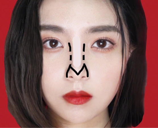 长鼻修短鼻影修容教程,鼻影修容教程鼻型