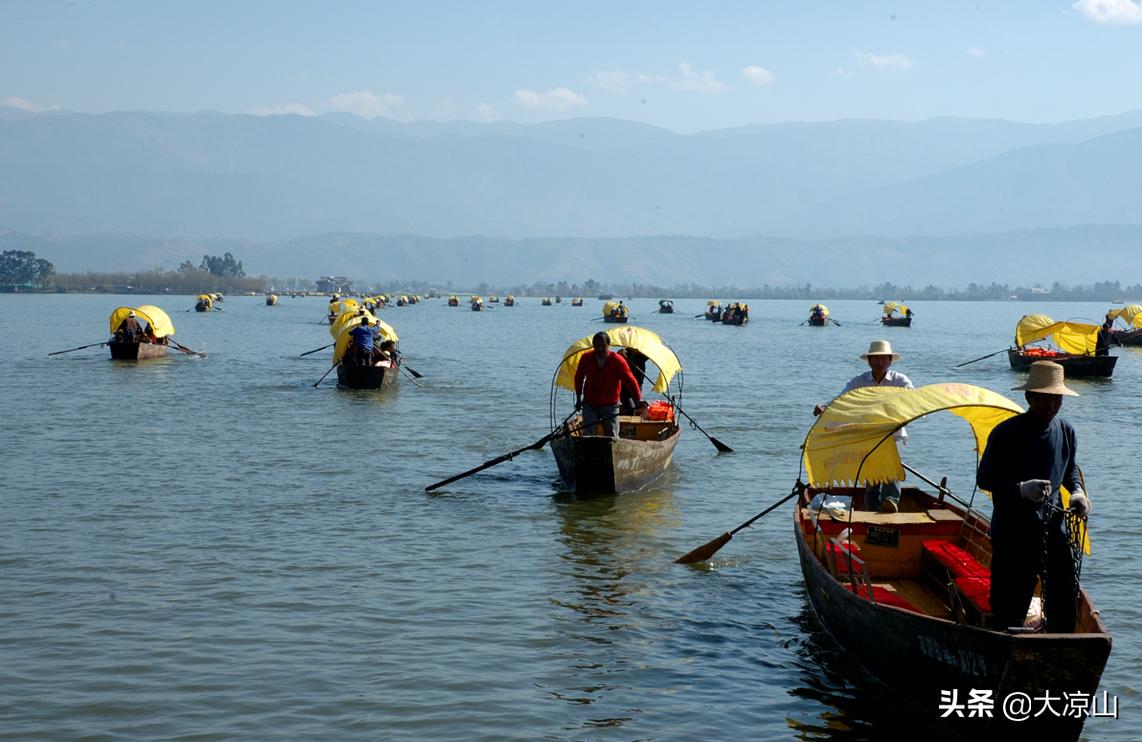 西昌邛海最美风景视频,90年代的西昌邛海小渔村