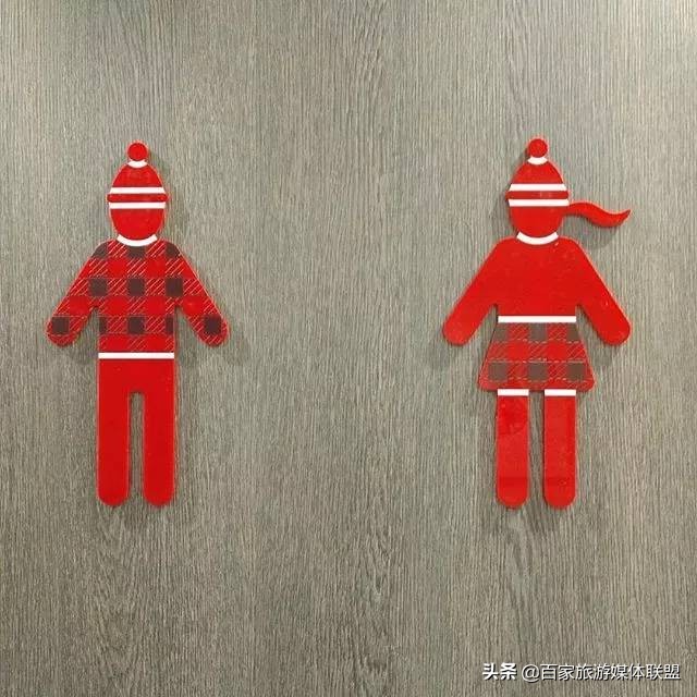 男女厕所的标志照片,男女厕所英文标志图