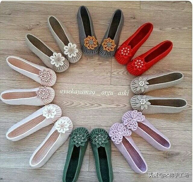 春天来了给自己添一双好鞋吧,春夏鞋子钩单鞋简单钩法