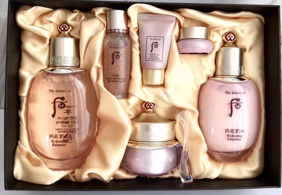 whoo化妆品套装系列天气丹,whoo天气丹花献水乳三件套