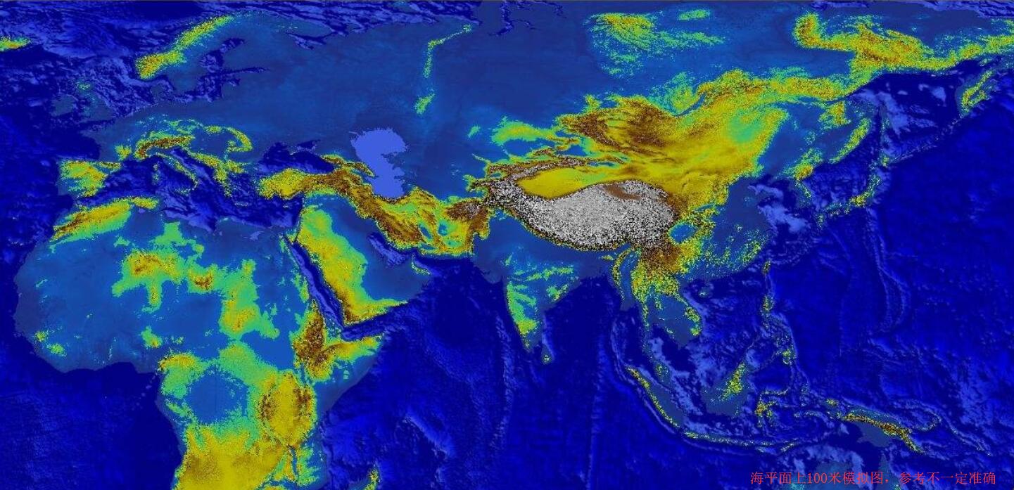地球温度升高导致冰山融化,地球海平面不断升高
