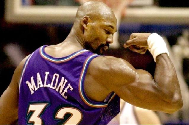 NBA上古巨星传-卡尔·马龙！铁骨硬汉心，梦别紫金城