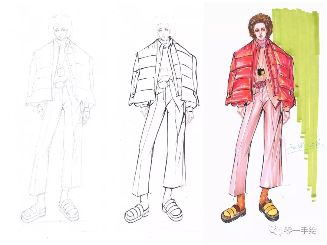 教你画衣服设计图,设计衣服手绘画简单教程整套