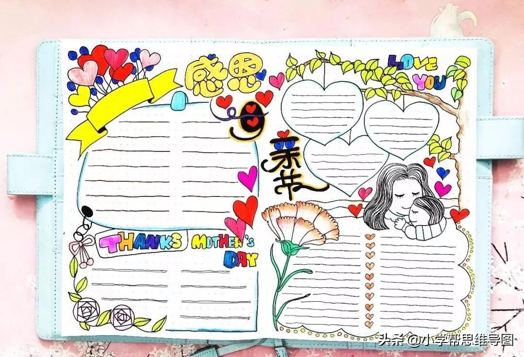 关于母亲节的手抄报又漂亮又简单,关于母亲节手抄报的文案短句