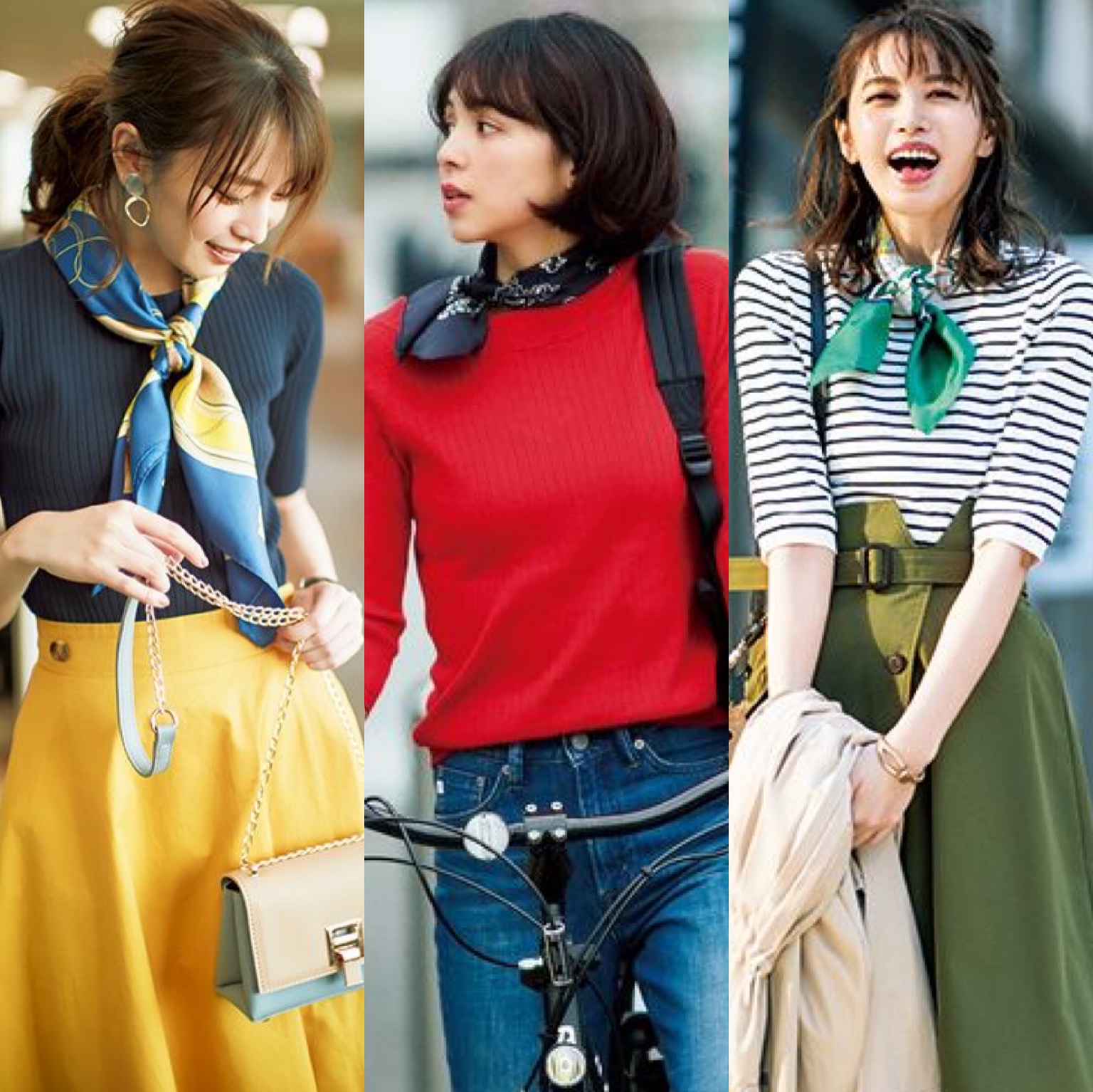 丝巾这样系太美了,丝巾这样系真好看简单又大气