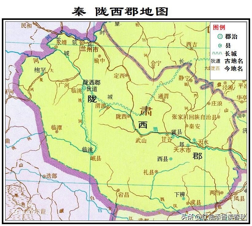 历史上的甘肃在什么地方,甘肃有哪些历史悠久的地方