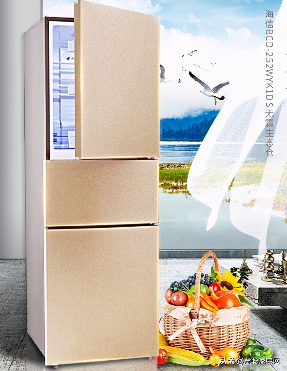 冰箱静音最少达到多少分贝,海信冰箱503四门节能