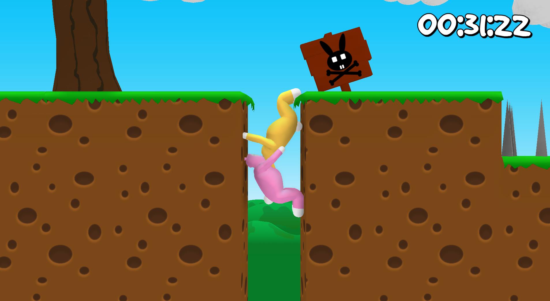 超级兔子人双人搞笑闯关游戏玩法,超级兔子人超魔性搞笑沙雕游戏