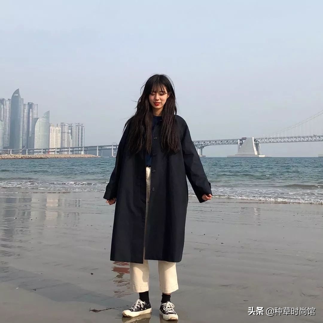 夹克直筒裤,夹克直筒裤穿搭