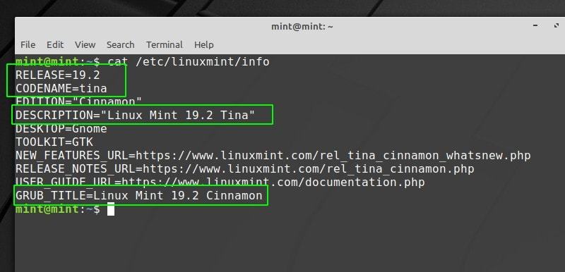 如何查看LinuxMint版本号和代号