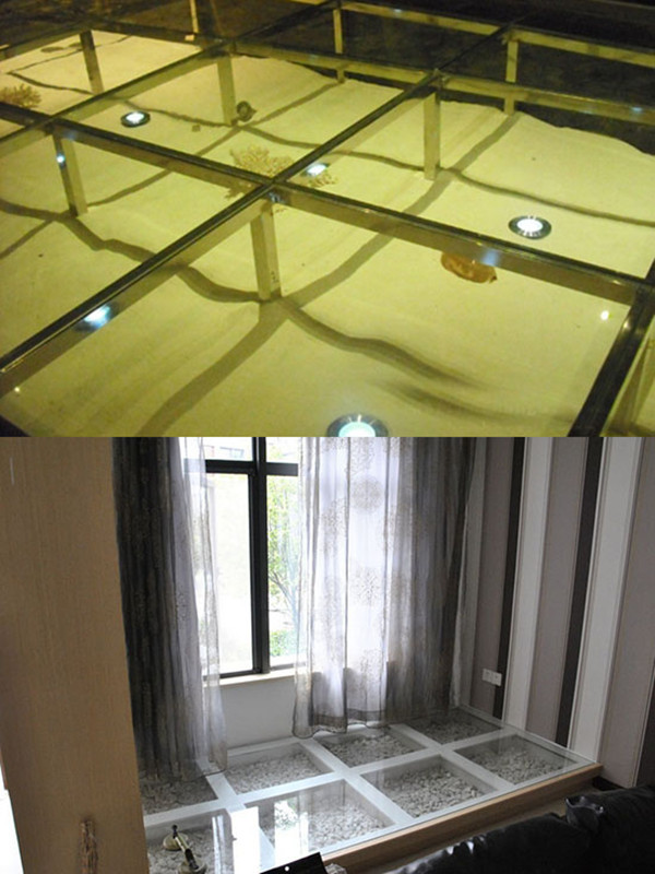 模仿制作别墅,轻奢家装玻璃地台