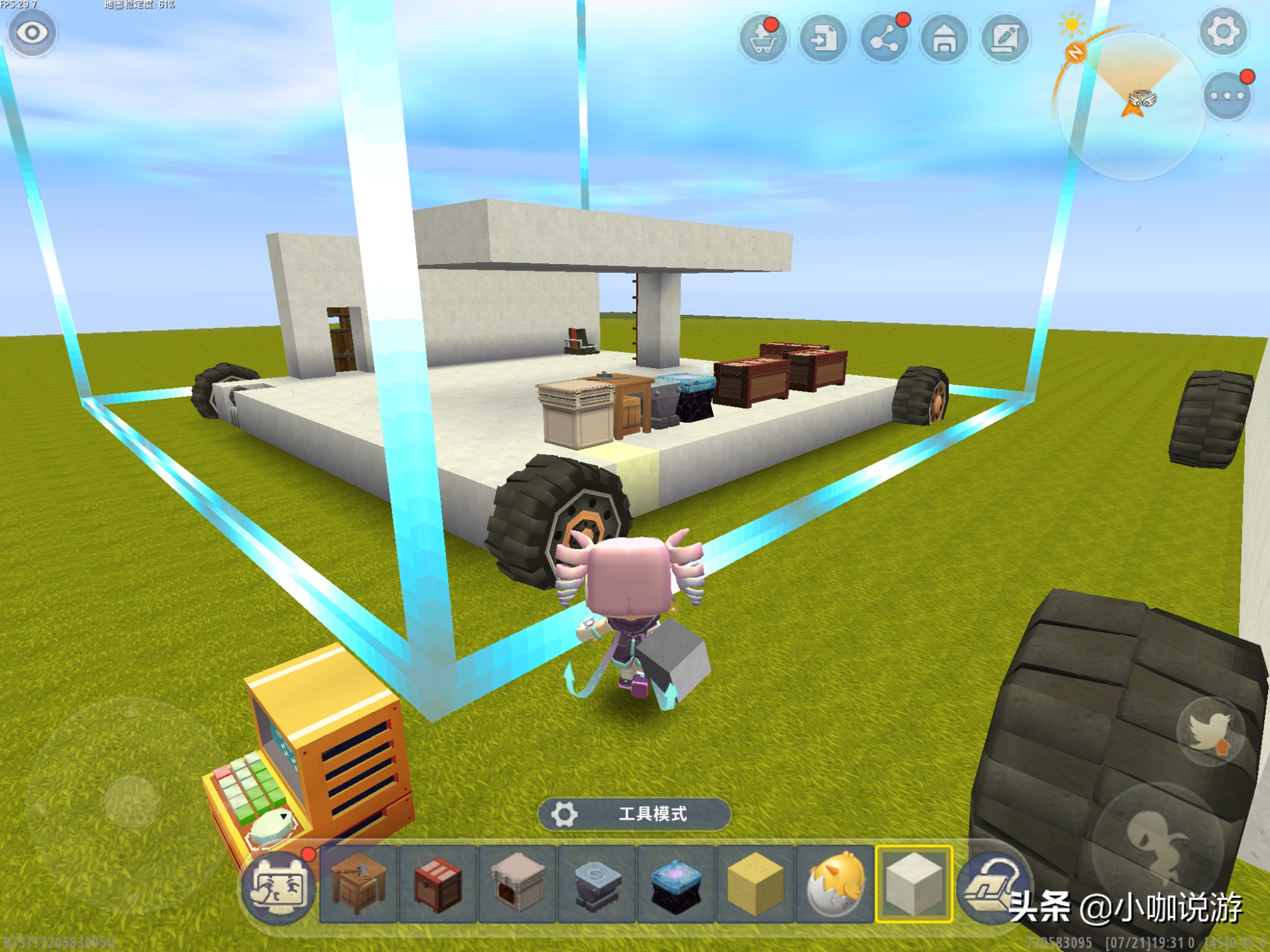 迷你世界简单度假小屋教程,迷你世界新手简易的单人小屋