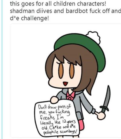 贼喊捉贼，保护未成年角色的画师被指出对现实中未成年人进行骚扰