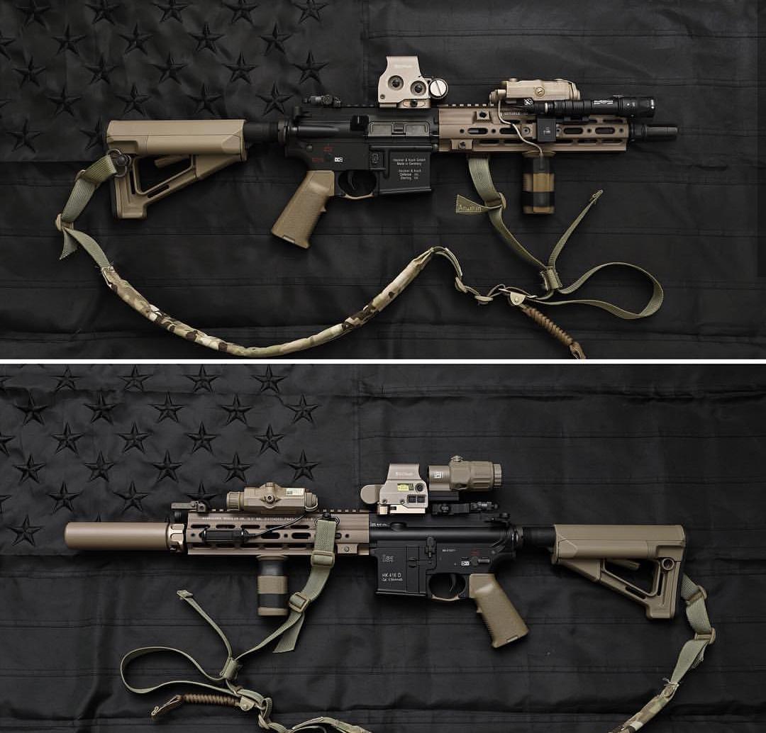 美军hk416和mk18,美军为什么喜欢用hk416