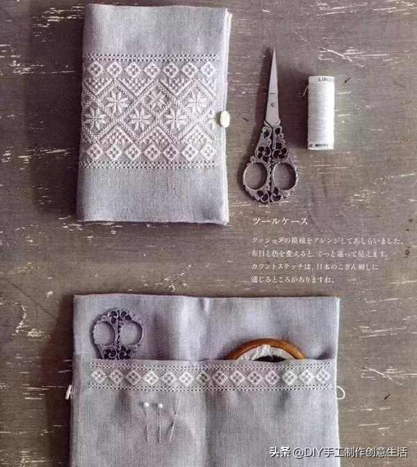 白线的刺绣,白线刺绣针法