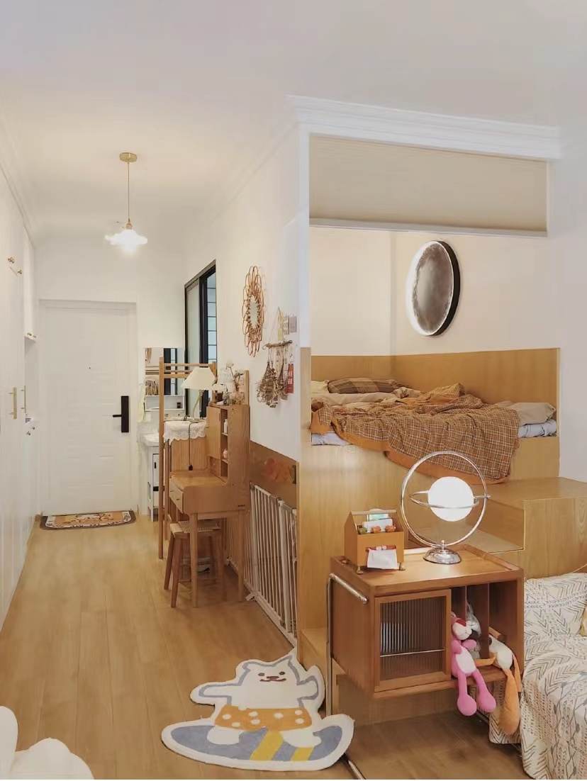 30平米客卧一体小户型,30平方客餐厨