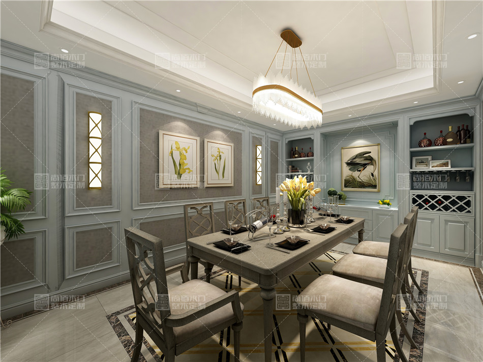 趁着岁月静好，把家“装”扮起来，博乐山水雅居206㎡简约效果图