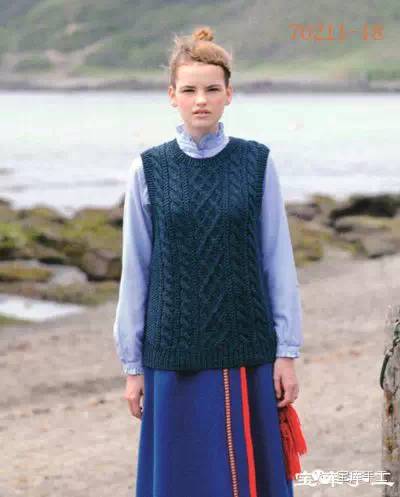 爱尔兰毛线编织图案大全,阿兰花样斗篷编织教程