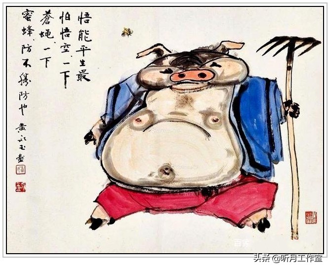 国画大师黄永玉荷花作品欣赏,国画前十名大师级画家作品