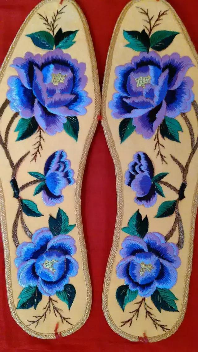 刺绣鞋垫图案大全详细图,惊艳绝伦刺绣鞋垫欣赏