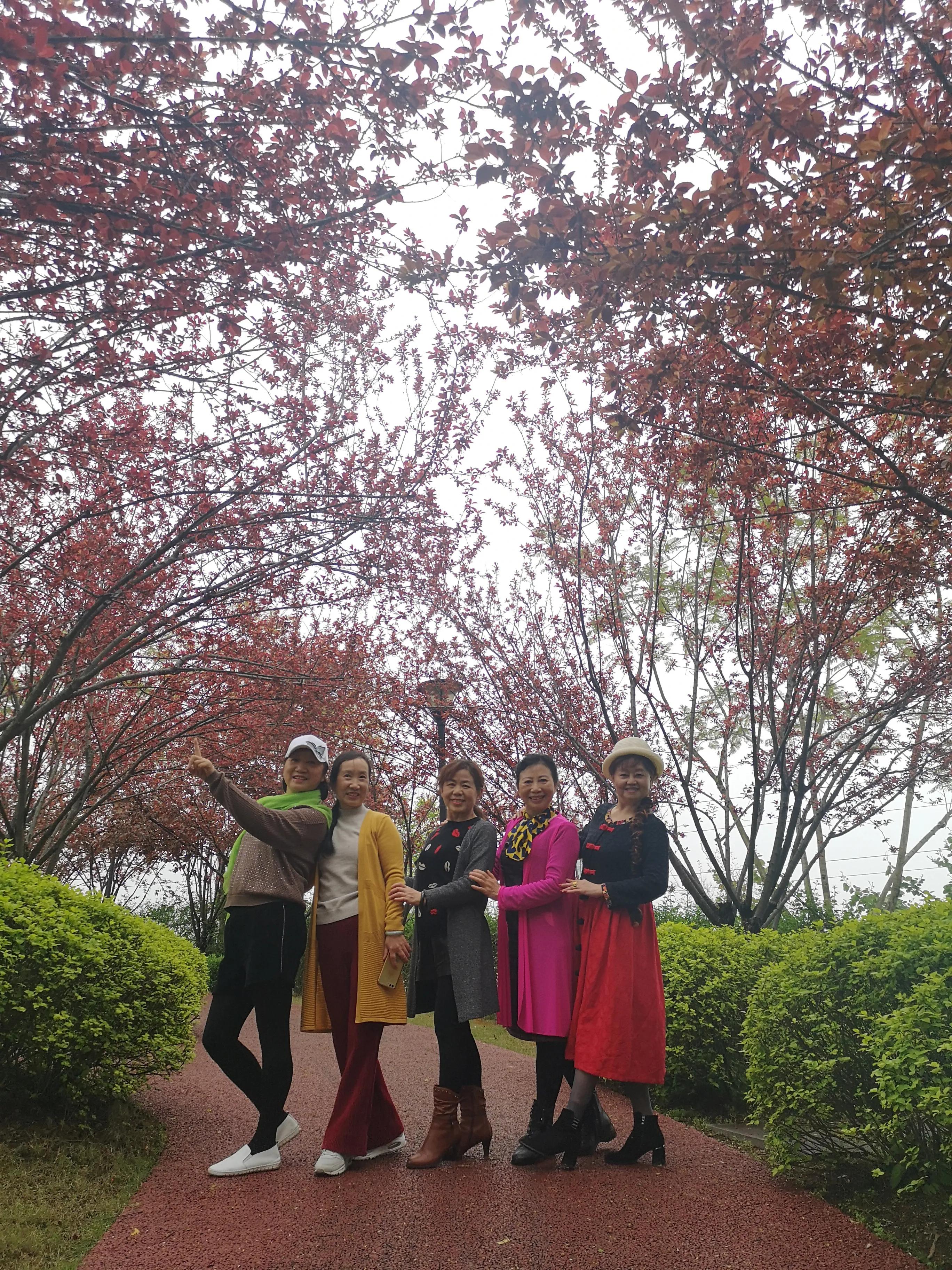 春游和姐妹踏青,春游踏青姐妹拍照